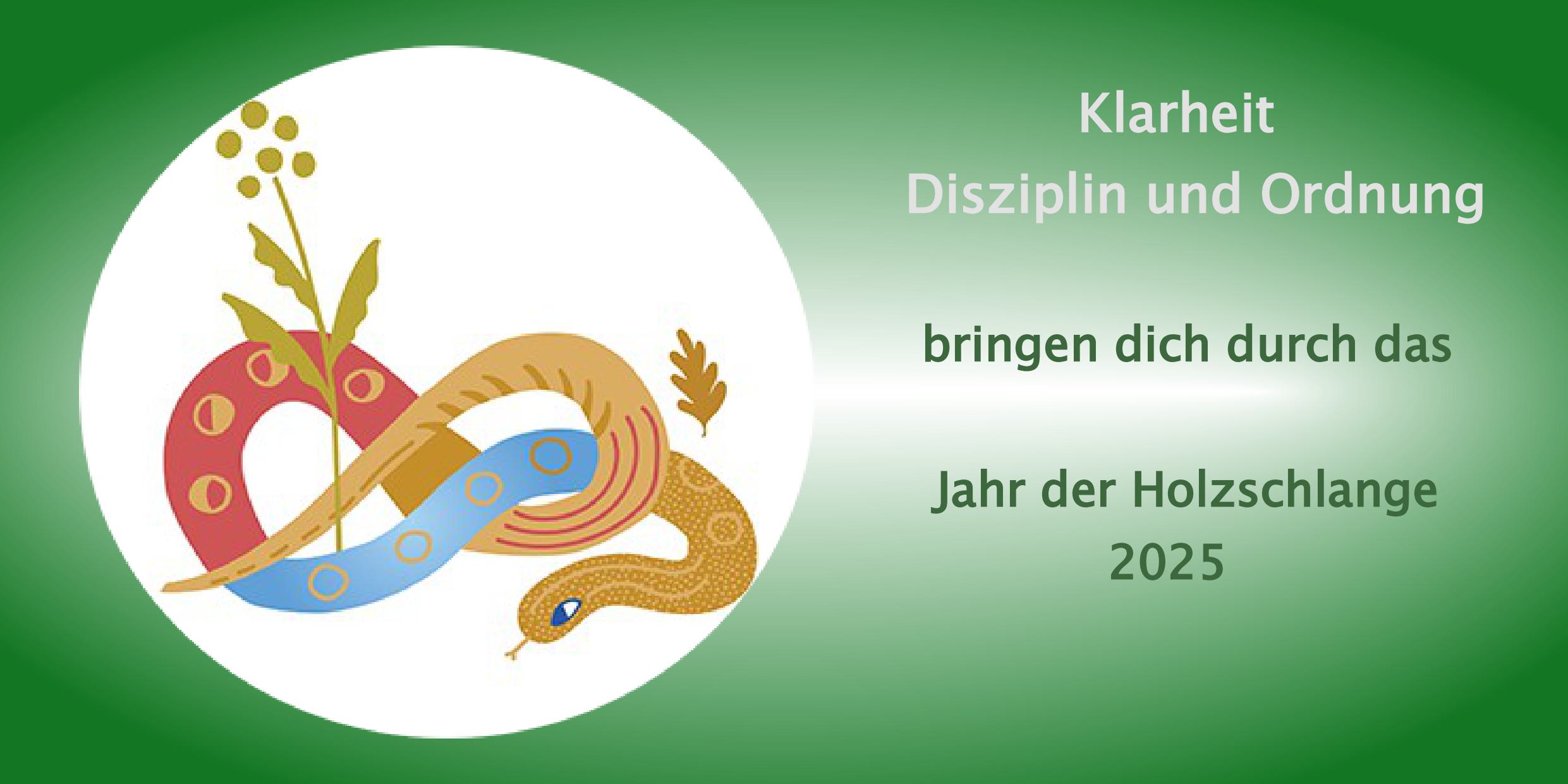 Holzschlange vorn